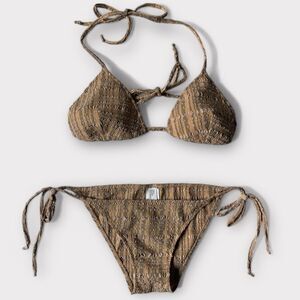 Lisa Marie Fernandez Brown Bikini